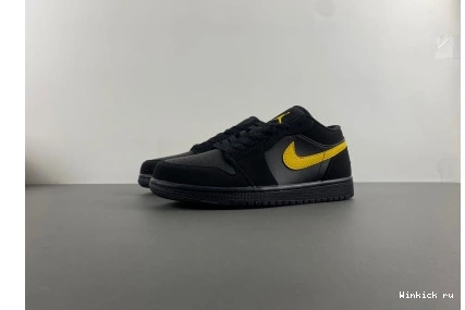 University Jordan Air 1 Gold' 'Black Low 0811